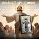 Christian Faith Desk Decor Religious Prayer Gift - Inspirational Religious Gift - Suitable for Male Collectors, Religious Church Gatherings, and Military Memorabilia.