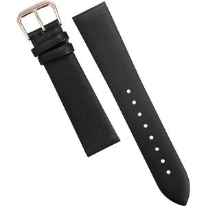 EACHE Classical Thin Leather Watch Bands for Ladies, Genuine Leather Watch Straps for Women & Mens 12mm 14mm 16mm 18mm 20mm More Colors