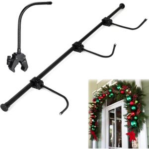 Front Door Garland Hanger Adjustable No Hardware Garland Hangers Adjustable Fits 32"- 80" Doors Heavy-Duty Gar-Land Holder for Door Frame Christmas & Halloween Decorations (32"-39")