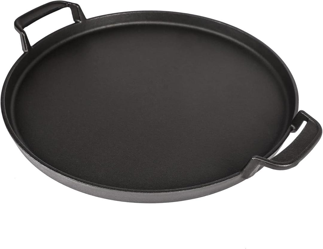 Hisencn 7421 Gourmet BBQ System Griddle for Weber 22 1/2 inch Charcoal Grill, Cast Iron 12" Griddle Pan for Weber Original Kettle Premium 22.5'' Smokers, Performer Premium Grill