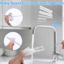 Mity rain 12-Piece Baby Nasal Aspirator Cleaning Kit with Extra Long Brush - Complete Hygiene Set for Electric & Manual Nose Suckers, Includes Storage Box, Perfect Newborn Essentials Gift