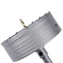 160mm / 6.3 inch Concrete Hole Saw with 220mm SDS Plus Shank Connecting Rod, Tungsten Carbide Teeth (7.7mm x 4mm) Cement Hole Saw for Concrete Cement Brick Wall Stone (160mm (6.3 inch)