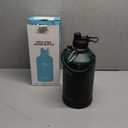 Insulated Water Bottle with Silicone Boot (36hrs Cold/18hrs Hot) - DIY Stickers, [2-in-1 Lid], BPA Free, 128 oz (Jungle-Black)