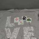 Mahjong Love Playing Chinese Game Mah Jongg Player Long Sleeve T-Shirt, L