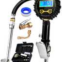 AZUNO Digital Tire Inflator with Pressure Gauge, 200 PSI, Heavy Duty Air Compressor Accessories, Comes with a Portable Carrying Box