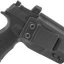 GRITR IWB Kydex Right/Left Hand Gun Holster Fits Sig Sauer P365XL (P365, P365SAS, P365X) with 1.5" Belt Clip, Open Bottom, Optic Cut, Adjustable Retention