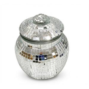 Disco Ice Bucket, Silver Sparkly Flashy Mirror Ball Icebucket, Stainless Steel Drink Bucket for Party and Weddings, KTV