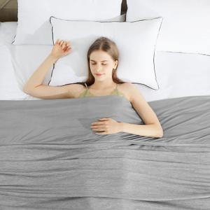 HYLEORY Cooling Blankets for Hot Sleepers, Cool Summer Blanket Keep Body Cool for Night Sweats Double Sided Lightweight Breathable Blanket for Bed Couch Sofa, King (108"x90"), Grey