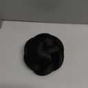 POPETPOP Updo Bun Wig 1b# Donut Hair Womens Hat Human Hair Braided Ladies Wigs Ponytail Extension Short Braids Wig Extend To Weave Miss