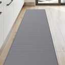 DEXI Kitchen Floor Mats Cushioned Anti Fatigue,17x59, Standing Runner Rug Waterproof, Comfort Memory Foam Padded for Front Sink Laundry, Grey