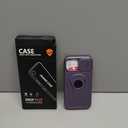 for iPhone 15 Case Magnetic Compatible with MagSafe Wireless Charging,with 2Screen Protectors,Built-in Kickstand Ring,with Camera Cover Shock-Absorbent Shockproof Heavy Duty Protection Purple