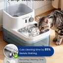 Wastewater Separation Cat Water Fountain No Filter, Stainless Steel Pet Water Fountain with Radar Sensing, Wireless Cat Fountains for Drinking, No Pump, Totally 5.7L, 30db Low Noise