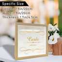8"x 8" Cards Collection Shadow Box Photo Frame - Decorative Wooden Keepsake For Preserving -Everything I Want To Remember- Display Memory Box For Greeting Cards,Tickets, Invitations Keepsake Gifts-A01