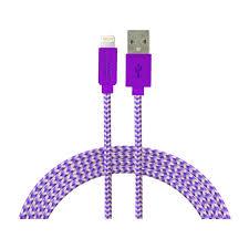 CellCandy Lightning 10 F Braided Cable Purple