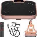 Vibration Plate Exercise Machine, Vibrating Platform for Lymphatic Drainage with 200 Adjustable Speeds, Power Vibration Plate for Weight Loss & Fitness, Supports Max Weight 450 Lbs
