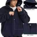 FAIABLE Mens Hoodies Half Zip Up Oversized Sweatshirts Fleece Cotton Quarter Zip Hoodie Pullover Fall Winter Outfit (Black, M)