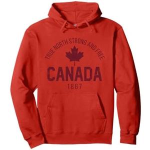 Canada Maple Leaf Flag Patriotic Canadian Symbol Pullover Hoodie Large