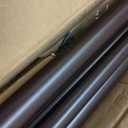 1 1/8 Inch Heavy Duty Double Curtain Rods for Windows, 36-72inch(3-6ft) Adjustable Length Telescoping Dual Drapery Rod Set with Solid Aluminum Bracket for Porch, Floor-to-ceiling Windows, Matte Brown
