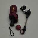 stroller sunshade Clip-on adjustable universal, adjustable steering angle, reinforced umbrella frame, compact and lightweight, suitable for all kinds of strollers, Red 