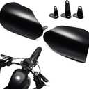 Benlari Stainless Steel Handguards, Larger Hand Guards Fit for Harley Touring Street Glide Road Glide Road King Electra Glide Bagger 2007-2023, Fit for Hydraulic Clutch & Cable Clutch Style, Black