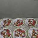 Derby Day at the Races Set of 6 Melamine Salad Plates  Add festive flair to your Derby Day celebration with 6 durable melamine salad plates featuring colorful racing silks, horseshoes, and charm.