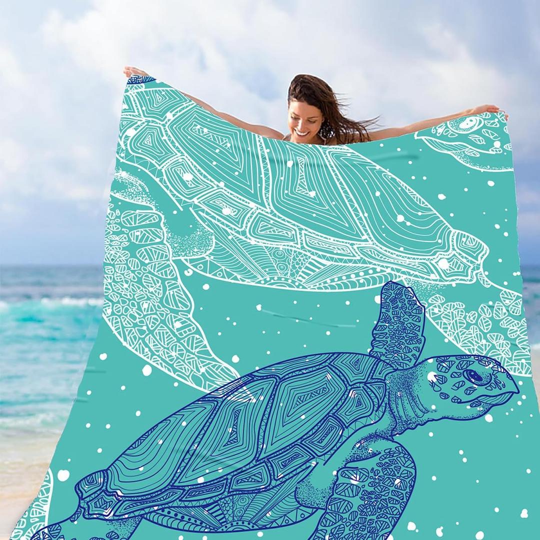 Packable Waterproof Picnic Blanket, Waterproof Beach Blanket Sandproof with Stakes, Large Foldable Beach Blanket Waterproof Sandproof, Sand Free Waterproof Beach Mat, 79x83 Inches, 78 inches by 83 inches