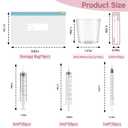 60 Sets 1/3/5Ml Colostrum Collector Kit Include 1/3/5ml*20 No Needle Sterile Syringes with Cap, 4 Measuring Cup, 6 Zip-lock Storage Bags, 60 Labels for Breast Milk Collector
