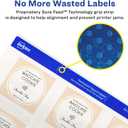 Avery Printable Blank Square Labels, 2" x 2", Glossy Crystal Clear, 120 Customizable Labels (22853)