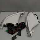 2-Pack Fog Light Assembly Replacement for 2002-2004 Camry, 2005-2008 Corolla, 2002-2003 Solara Fog Lamp Clear Lens with Wiring and Switch Kit