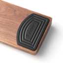 Faluber Wooden Wrist Rest, 14.3-inch Length and 20mm Thickness for Tenkeyless Keyboard, Walnut Wood Palm Rest, Ergonomic Design for Mechanical Gaming Keyboard, Stain Resistant (Medium, Walnut Wood)