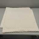 Kevin Textile Set of 2 Decorative Pillow Cover Solid Striped Corduroy Plush Velvet Boho Cushion Cover for Couch 50cm 20 x 20 Inch Cream