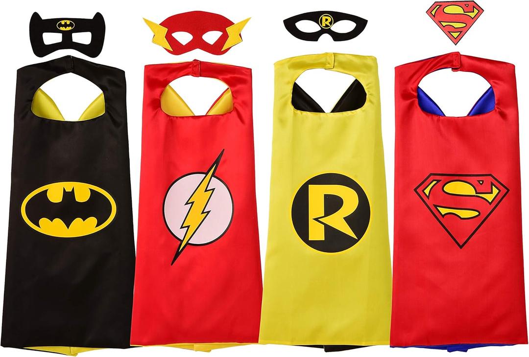 Rubies DC Comics Superheroes: Superhero Cape and Accessory Set for Kids, Boy's One Size