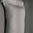 Cooling Pillows Queen Size Set of 2, Memory Foam Pillows with Zipper, Firm Bed Pillows Adjustable for Hot Side Back Stomach Sleepers (White)