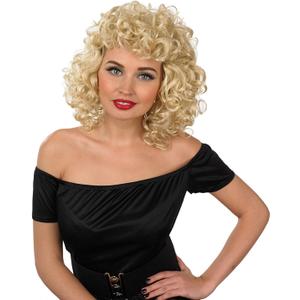 fun shack Blonde Bob Curly Wig, Platinum Short Curly Hair Wig for Women, Perfect for Parties and Events, One Size
