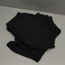 CHICME Women Summer 2 Piece Outfits Off Shoulder Top Flowy Wide Leg Pants Set Vacation Travel Airport Outfits (X-Large, Black)