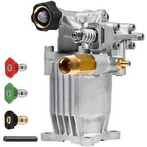 TOOLCY 3/4" Shaft Horizontal Pressure Washer Pump, 2600-3300 PSI @ 2.5 GPM - Power Washer Pump for Gas Washer - Compatible with Honda, Simpson, Ryobi and More