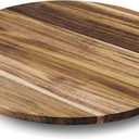 Copco 18 Inch Acacia Wood Lazy Susan Turntable Organizer for Kitchen Table, Pantry Storage, Cabinet Organization  Rotating Server for Dining, Condiments, Spices