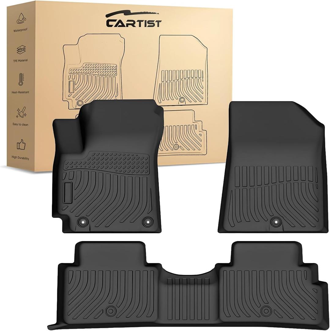 Floor Mats for Kia Soul 2020-2025 2026, All Weather Floor Liner for Soul Accessories Car Floor Mat Heavy Duty Waterproof