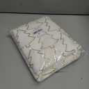 SHUNJIE Boho Beige Farmhouse Rustic Table Runner with Sequined Xmas Trees, 13''x72'' Soft Faux Fur Runner for Holiday Winter Home Party Fireplace Kitchen Dining Decor Table