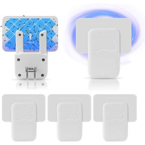 Fruit Fly Traps for Indoors, (4 Device + 12 Refills), Flying Insect Trap for Gnats, Flies, Moths, Gnat Killer Plug-in Light Bug Zapper Indoor, Gnat Traps for House Indoor