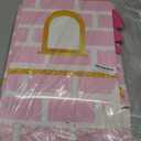 WERNNSAI Pink Princess Cardboard Castle Playhouse - 58.2" Large DIY Foldable Castle Backdrop Princess Birthday Party Decorations for Girls Photo Booth Baby Shower Decorations
