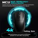 ATK VXE Dragonfly R1 SE+ Wireless Gaming Mouse, PAW3395 SE Sensor, DPI up to 18,000, 55g Lightweight, 70 Hr Battery Life, Tri-Mode 2.4G/Bluetooth/Wired - Black