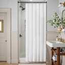 jinchan Small Stall Grey and White Shower Curtain 36x72 Inches Inky Herringbone Chevron Zig Zag Waterproof Fabric Modern Farmhouse Shower Curtains for Bathroom with 7 Hooks