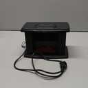 Portable Adjustable Freestanding Electric Fireplace Timer&Overheating Protection 1000W 110-220V ABS Material for Living Rooms, Bedrooms, Basements. ETC(Black)