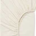 Hotella 100% Microfiber 60"x80" Queen Size Fitted Sheet Only, Hotel Quality Deep Pocket Bottom Sheet, Up to 14 inch Bedding Matress Protector, Machine Washable and Non-Fade, Stay in Place,Beige