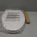 Elongated Toilet Seat with Slow Close Seat, Easy Clean, Suitable Standard Elongated or Oval Toilet with Thickened Plastic Lid, Plastic, White