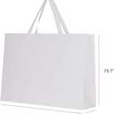 6pcs 21.7x6.1x15.7" (4) Extra Large Size, White Paper Bags, Giant Jumbo Huge XL Thick Sturdy Durable Gift bags