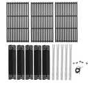 BBQration Replacement Parts Kit for Nexgrill Evolution Infrared Plus 5-Burner 720-0882A 720-0882AE 730-0882 730-0882AE, Heat Shield and Burner Kit for Nexgrill Replacement Parts 5 Burner