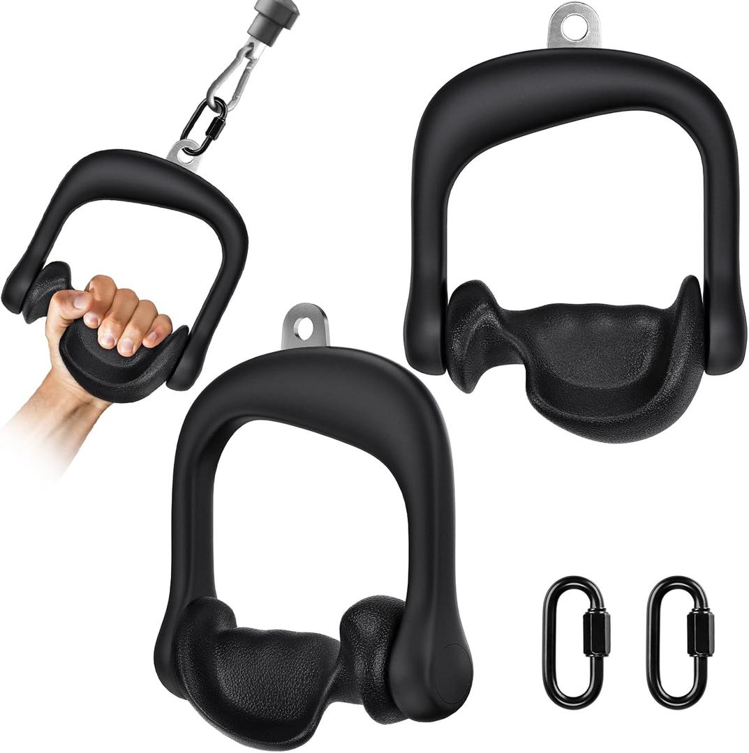 BeneLabel D Handle Cable Attachment, Cable Attachments for Gym, Non-Slip and Comfortable Grip, Solid Aluminum Alloy Handle, Suitable for Home and Gym BeneLabel D Handle Cable Attachment, Cable Attachments for Gym, Non-Slip and Comfortable Grip, Solid Aluminum Alloy Handle, Suitable for Home and Gym