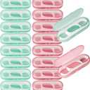 Travel Floss,160 PCS Portable Flossers Dental Picks,16 Pack Individually Cases with Flossing Pick,Floss Sticks for Adults Teeth Cleaning, Sealed Storage Ideal for Family, Hotel, Trip